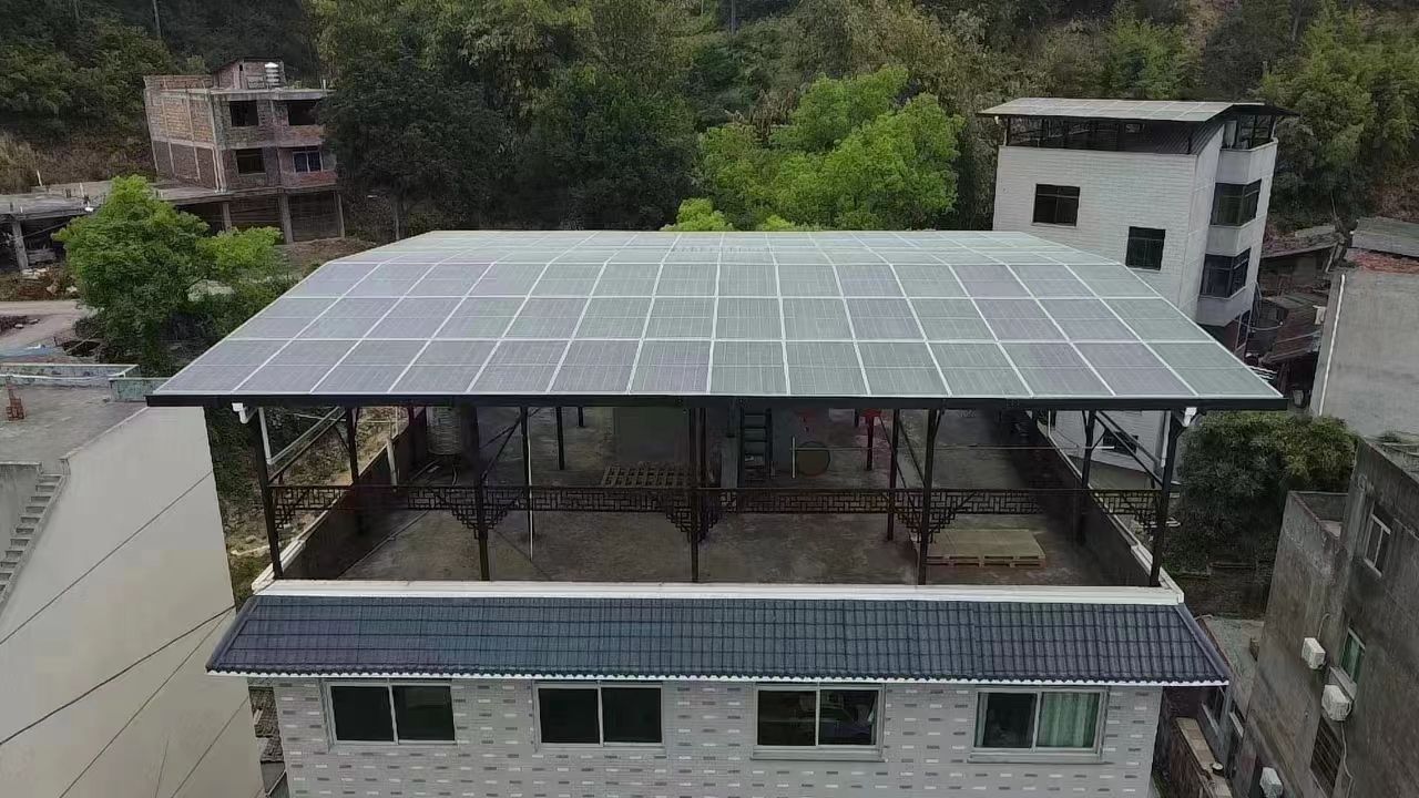 偃师15kw+10kwh自建别墅家庭光伏储能系统